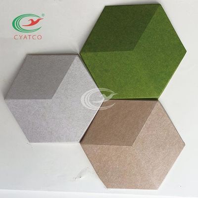 3D Lightweight Hexagon Sound Tiles , Odorless Hexagonal Acoustic Wall Panels