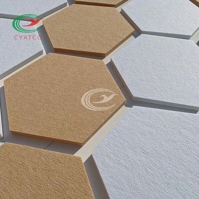Hexagon Sound Deadening Tiles , Lightweight Acoustic Tiles For Soundproofing Walls