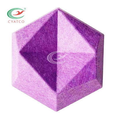 Polyester Fiber 3D Hexagon Acoustic Panels Durable For Music Room
