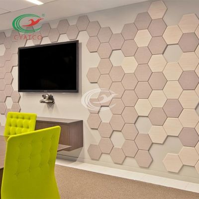 Sound Absorbing Hexagon Acoustic Panels Multiscene Lightweight