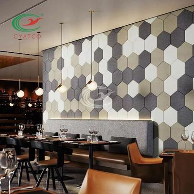 Fire Proof Felt Wall Panels Odorless Decorative Acoustic Wall Covering