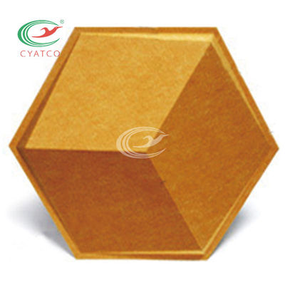 3D Lightweight Hexagon Sound Tiles , Odorless Hexagonal Acoustic Wall Panels