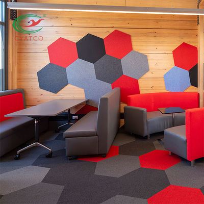 Fire Proof Felt Wall Panels Odorless Decorative Acoustic Wall Covering