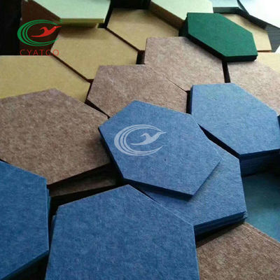 Flame Retardant Hexagon Acoustic Panels Stable Moistureproof