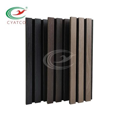 12mm MDF Thick Wood Grille Wall Panels Interior Decoration Wood Polyester Fiber Composite 3D Panel