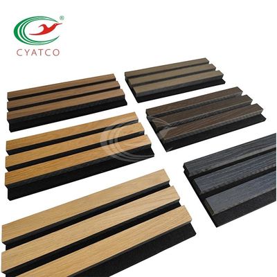 Low Maintenance Wood Veneer Acoustic Wall Panels For Commercial Space