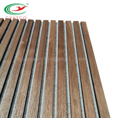 12mm MDF Thick Wood Grille Wall Panels Interior Decoration Wood Polyester Fiber Composite 3D Panel