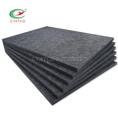 10 Pack PET Acoustic Panels Dark Grey Felt Rectangle Wall Panels Music Studios