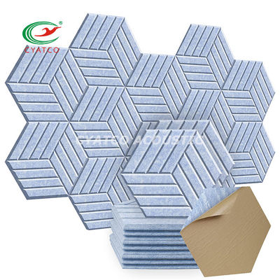 Self Adhesive Hexagon Sound Absorbing Panels Odorless Sound Proof Padding