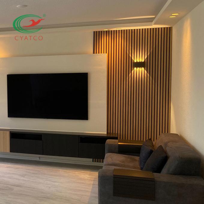 Ceiling Laminated Sound Acoustic Panel Multipurpose Wood Veneer 1